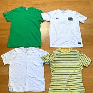 4 Boys T-shirts for age 7-12 Nike Dry Fit and 3 cotton T-shirts
